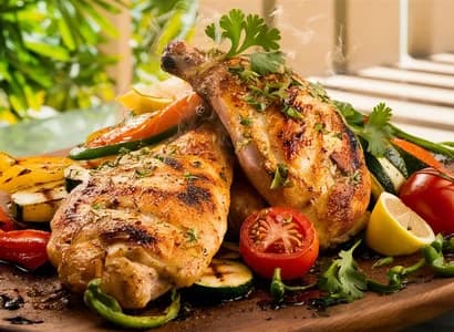 Grilled Chicken and Vegetables