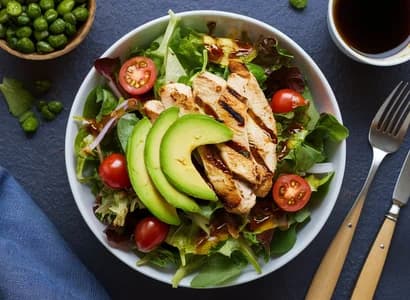 Grilled Chicken and Avocado Salad
