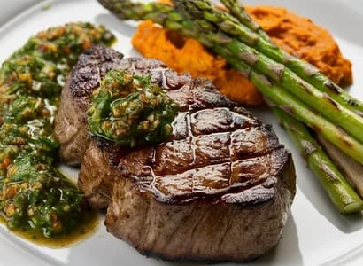 Grilled Steak with Chimichurri
