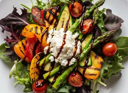 Vegetable and Goat Cheese Salad