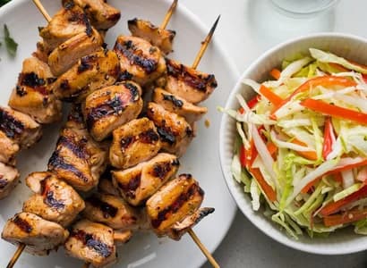 Grilled Chicken Spiedies Skewers