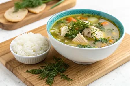 Chicken Dill Soup with Rice