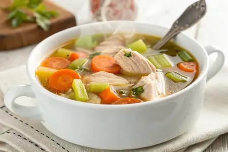 Chicken and Vegetable Bone Broth Soup