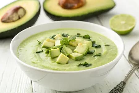Chilled Avocado and Cucumber Soup