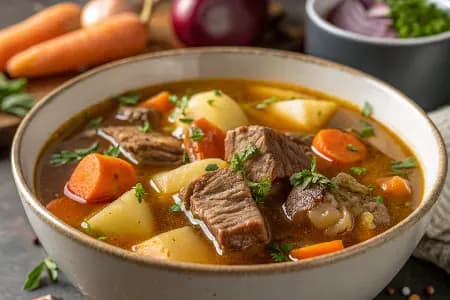 Lamb & Root Vegetable Bone Broth Stew