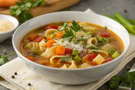 Minestrone‑Style Bone Broth Soup