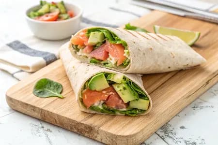 Salmon Avocado Wrap