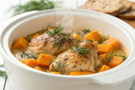 Slow‑Cooker Chicken with Pumpkin