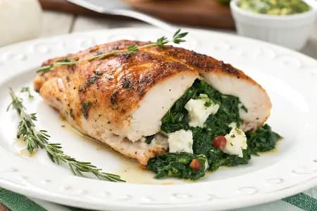 Spinach Feta‑Stuffed Chicken