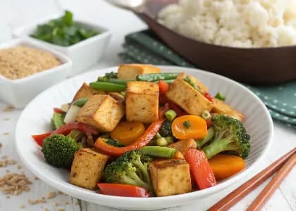 Stir Fried Tofu with Mixed Vegetables