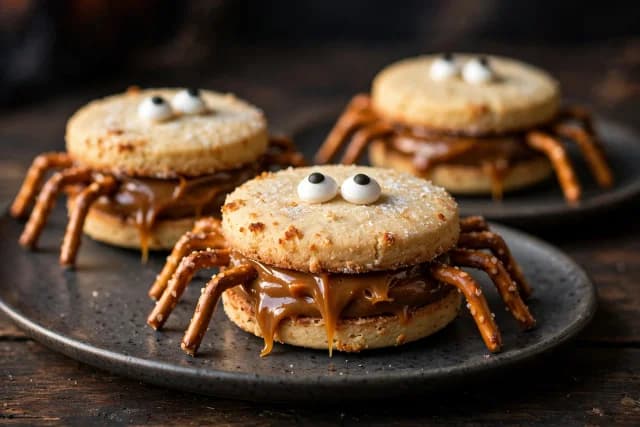 Alfajor Spider Sandwiches