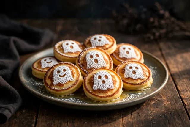 Poffertjes Mini Ghost Pancakes