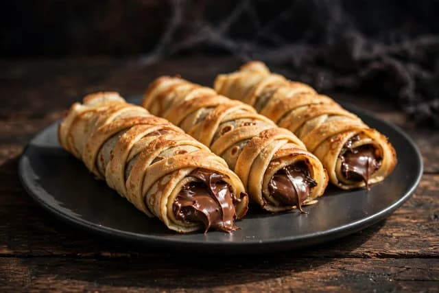 Crêpe Mummy Rolls with Nutella