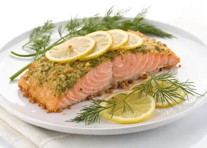 Baked Salmon with Dill and Lemon