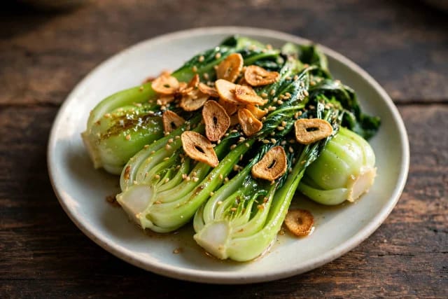 Sesame Garlic Bok Choy