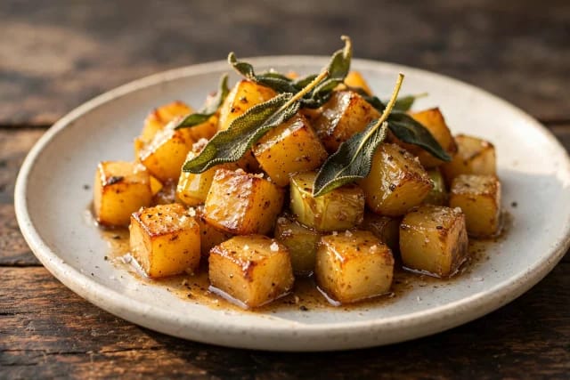 Sautéed Kohlrabi with Brown Butter
