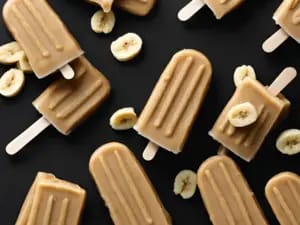 Peanut Butter and Banana Popsicles Dog Treats