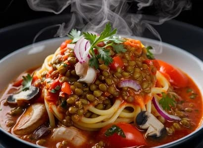 Lentil and Mushroom Bolognese