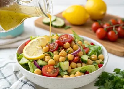 Chickpea Salad with Lemon Vinaigrette