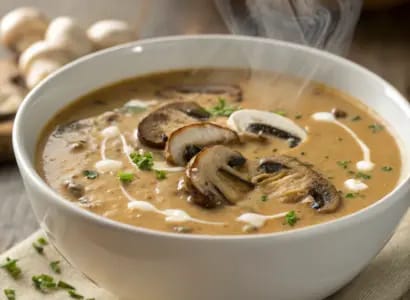 Mushroom Cream Soup for liver detoxification