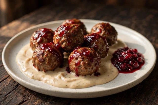 Cranberry Glazed Meatballs
