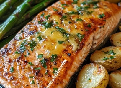 Baked Salmon with Asparagus