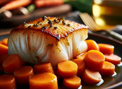 Baked Cod with Carrots