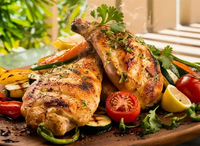 Grilled Chicken and Vegetables