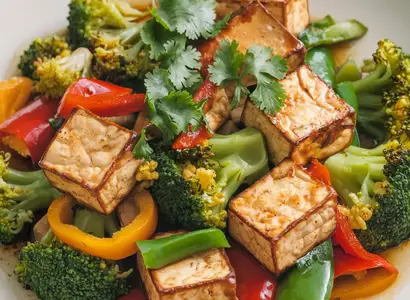 Tofu Stir Fry with Mixed Vegetables