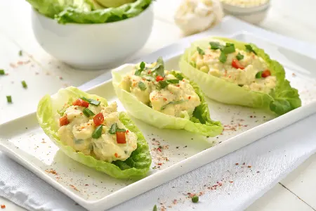 Egg Salad Lettuce Cups