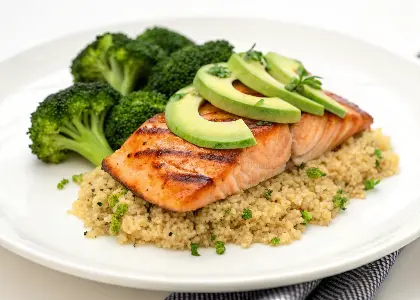 Grilled Salmon with Quinoa