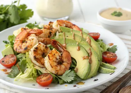 Grilled Shrimp and Avocado Salad