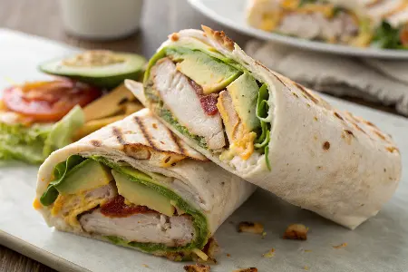 Grilled Turkey and Avocado Wrap