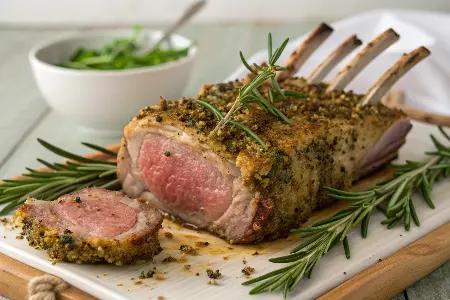 Herb‑Crusted Rack of Lamb