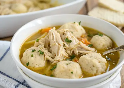 Shredded Chicken and Dumplings