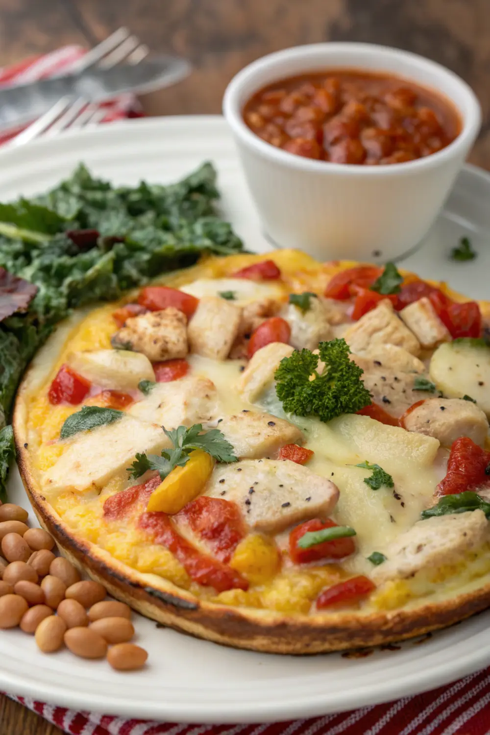 Egg Frittata Italiana with Chicken Sausage