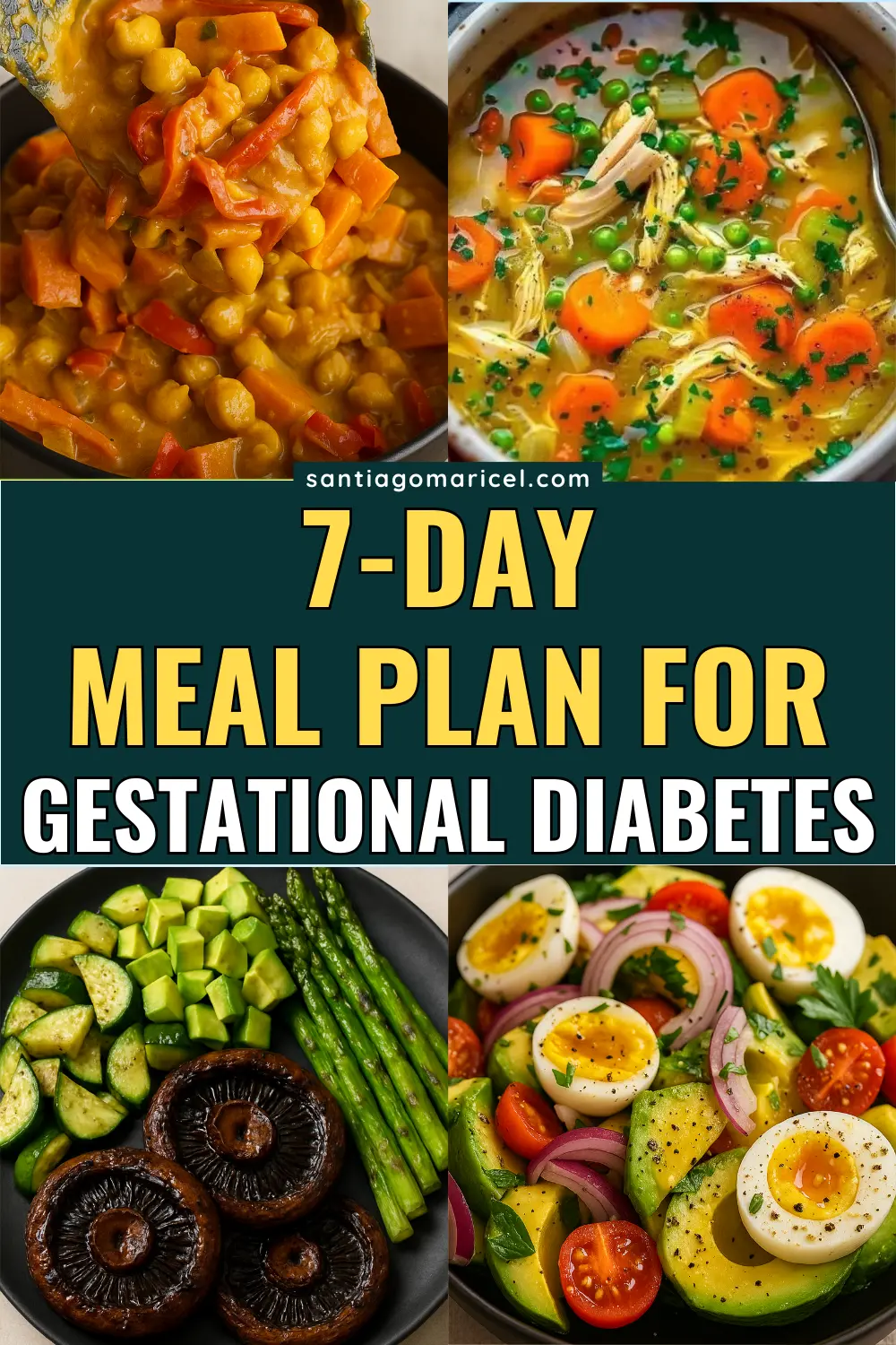 This 7-day meal plan for gestational diabetes features easy-to-follow meals that help manage blood sugar levels while providing essential nutrients for a healthy pregnancy.